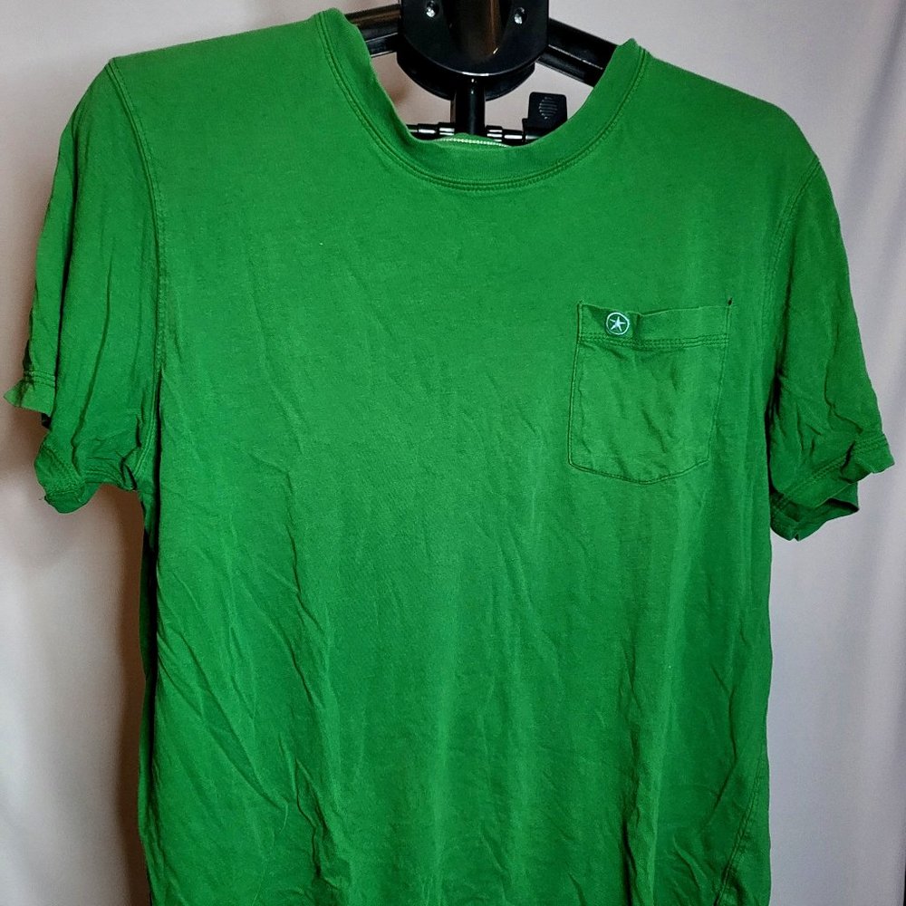 Green Converse One Star Mens Relaxed T - Medium Size - Vintage - 1021